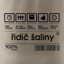 Čárový kód - řidič šaliny