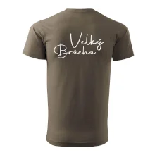 Velký brácha - nápis na zádech