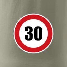 Dopravní značka - omezení rychlosti 30
