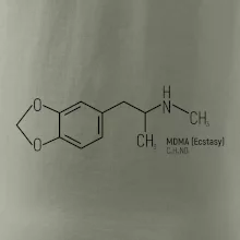 Molekulární struktura MDMA Extáze