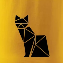 Origami kočka z boku