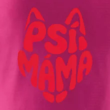 Psí máma nápis v hlavě