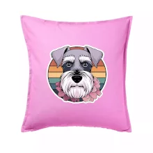 Knírač - fenka a květiny