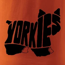 Jorkšírský teriér - Yorkie - Nápis v těle