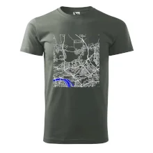 Praha 18200 - Mapa s vodními toky