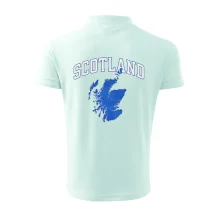 Scotland nápis s mapou