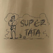 Kreslený nápis super táta