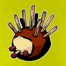 Kaštanový ježeček - prso