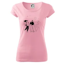 Kreslený pár na výletě