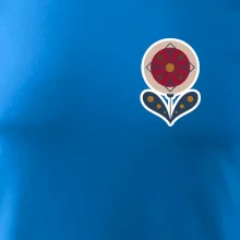 Folklor na prsu květina kulatá