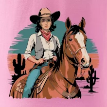 Cowgirl vintage na koni