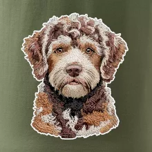 Lagotto romagnolo vyšívaná hlava