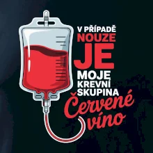 V případě nouze je moje krevní skupina červené víno