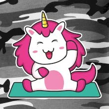 Yoga veselý jednorožec