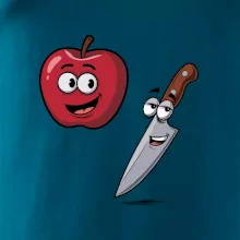 Parové triko - Jablko a nůž