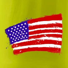 Americká vlajka ohnutá