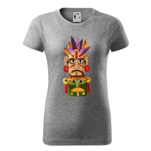 Mayové maska s peřím