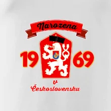 Narozena v Československu - Přelepený znak 1969