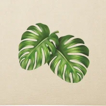 Monstera - dva listy Monstera - dva listy
