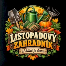 Listopadový zahradník v hlíně je doma