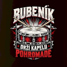 Bubeník drží kapelu pohromadě - červený rockový buben