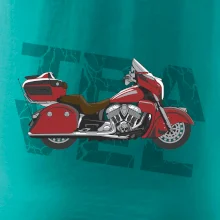 Cestovní motorka Amerika červená