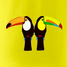 Dva barevní tukani (Moňas)