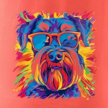 Knírač barevný styl 70s