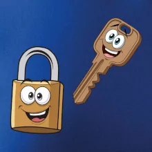 Parové triko - Zámek a klíč