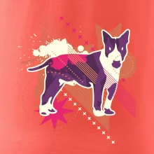 Pes abstrakce fialový