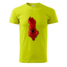 Mapa Albánie reliéf hor