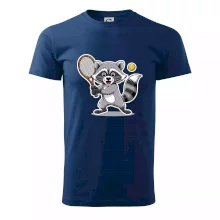 Mýval hraje tenis kreslený