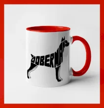 Dobrmans - nápis v tělě