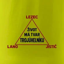 Lezec lano jistič životní trojúhelník