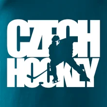 Czech hockey - nápis s hokejistou - Mistrovství světa v ledním hokeji 2024 Czech hockey - nápis s hokejistou - Mistrovství světa v ledním hokeji 2024