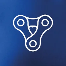 Cyklo srdce řetěz trojúhelník