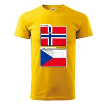 Norská a česká vlajka