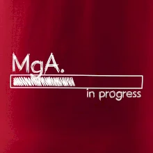 In progress titul MgA.  magistr / magistra umění