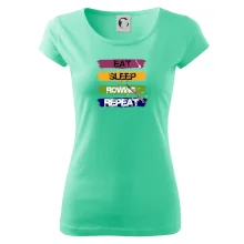 Eat sleep rowing repeat barevné