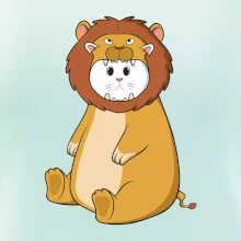 Kočka v převleku lva