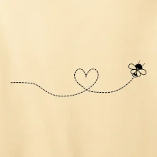 Dráha letu včely - srdce