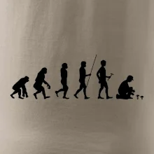 Evoluce houbař muž