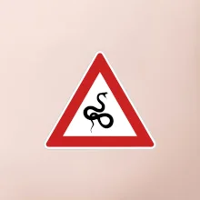 Dopravní značka - Pozor had
