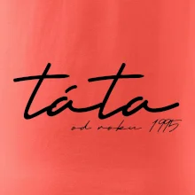 Psací nápis táta s ročníkem