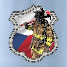 Hasič erb - Česká vlajka