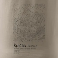 Špičák - vrstevnice v obdélníku