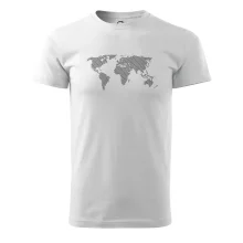 Mapa světa otisk