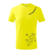 Handball nápis šikmo