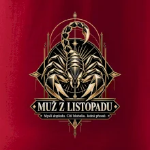 Muž z listopadu geometrický zlatý štír