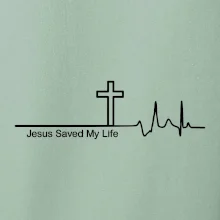 Jesus Saved My Life kříž ekg